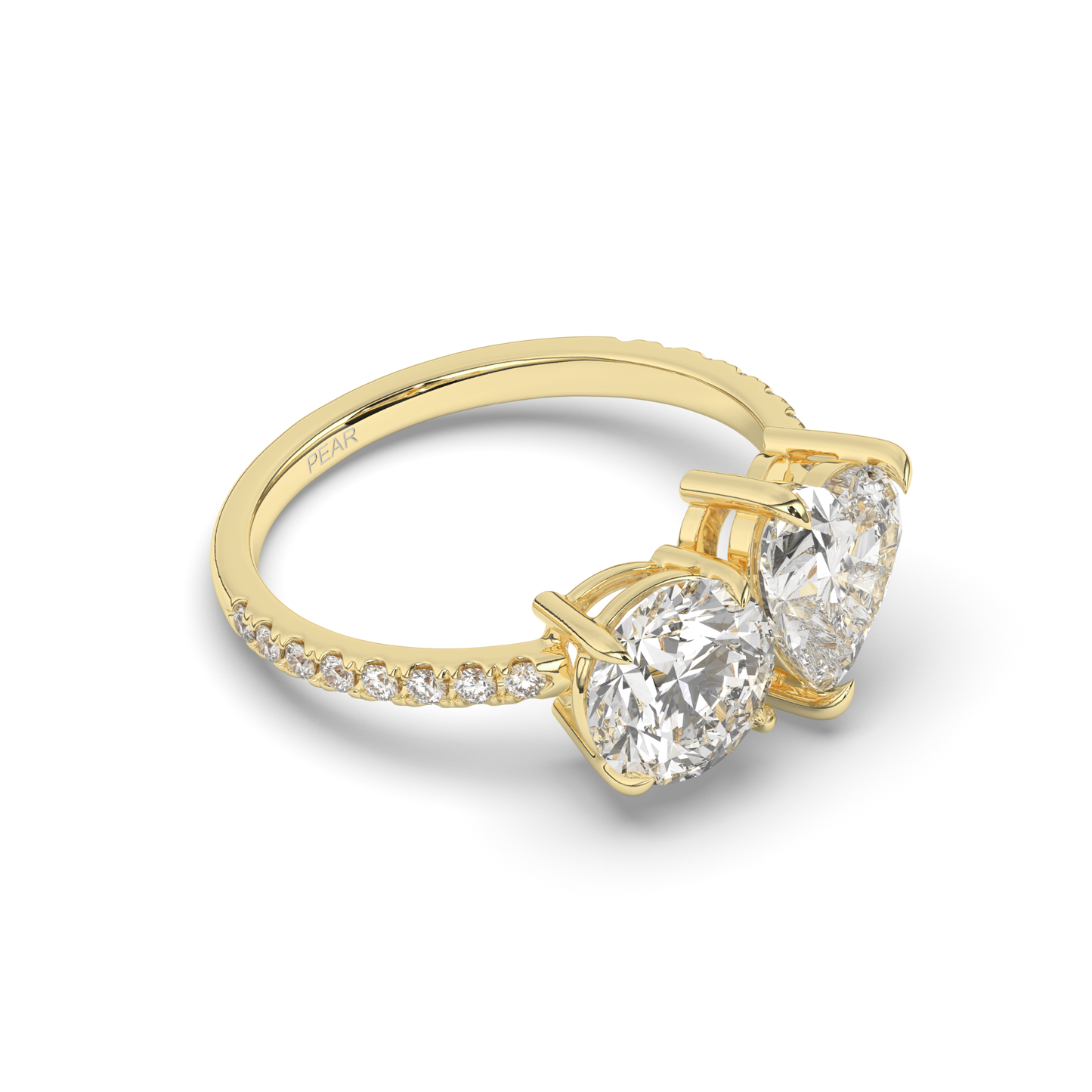 Toi Et Moi Round & Heart Lab-Grown Diamond Ring