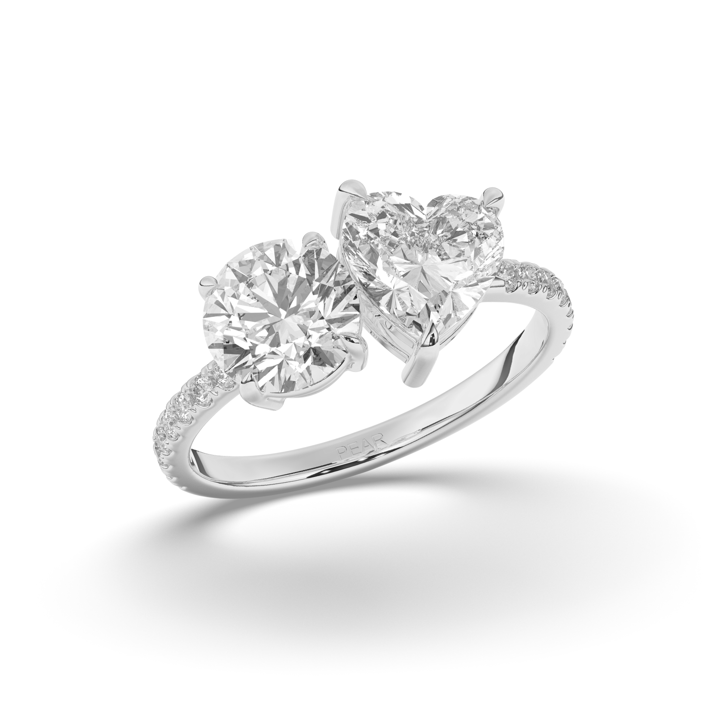 Toi Et Moi Round & Heart Lab-Grown Diamond Ring