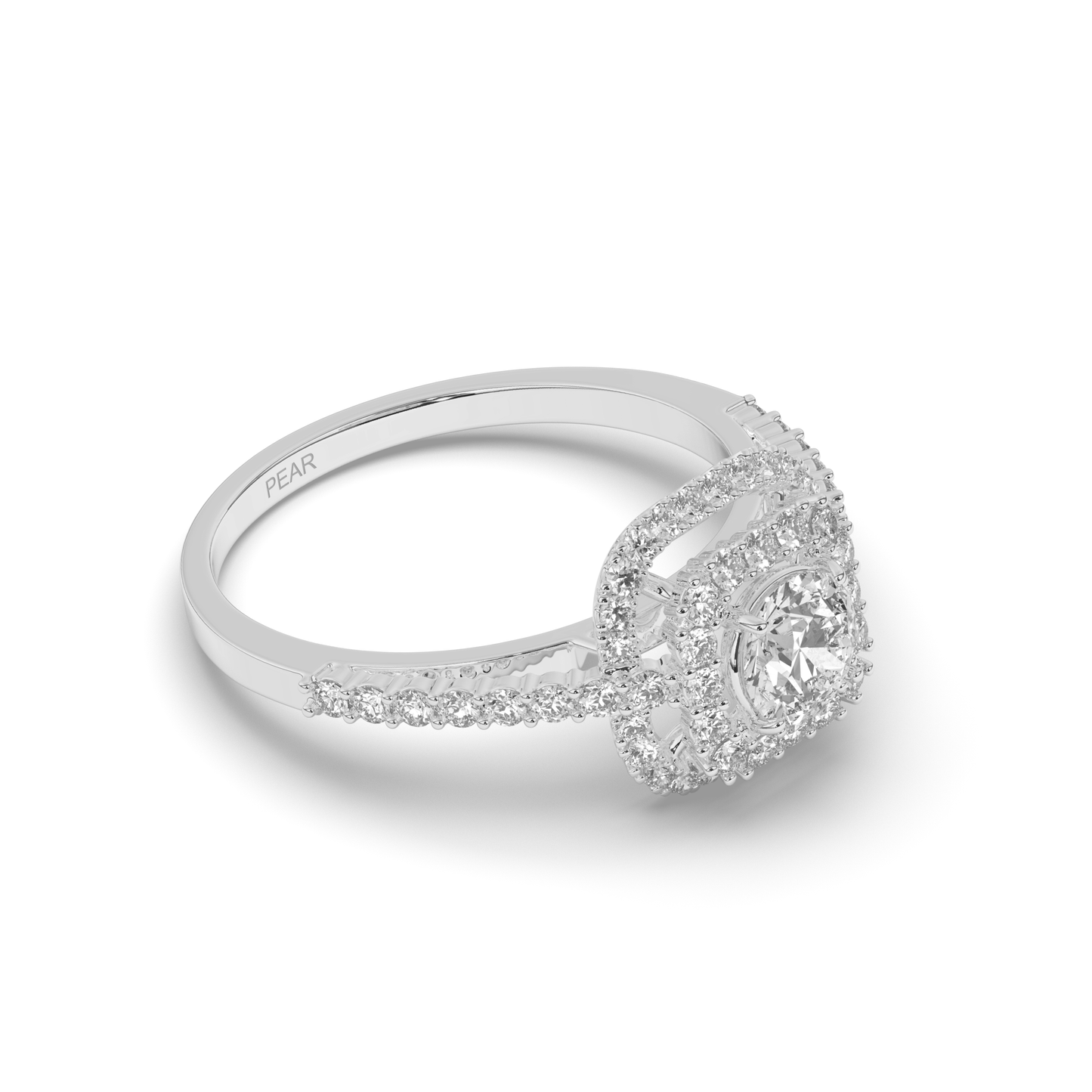 Halo Round Wedding Ring