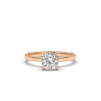 Luxurious Cushion-Cut Lab-grown Diamond Ring