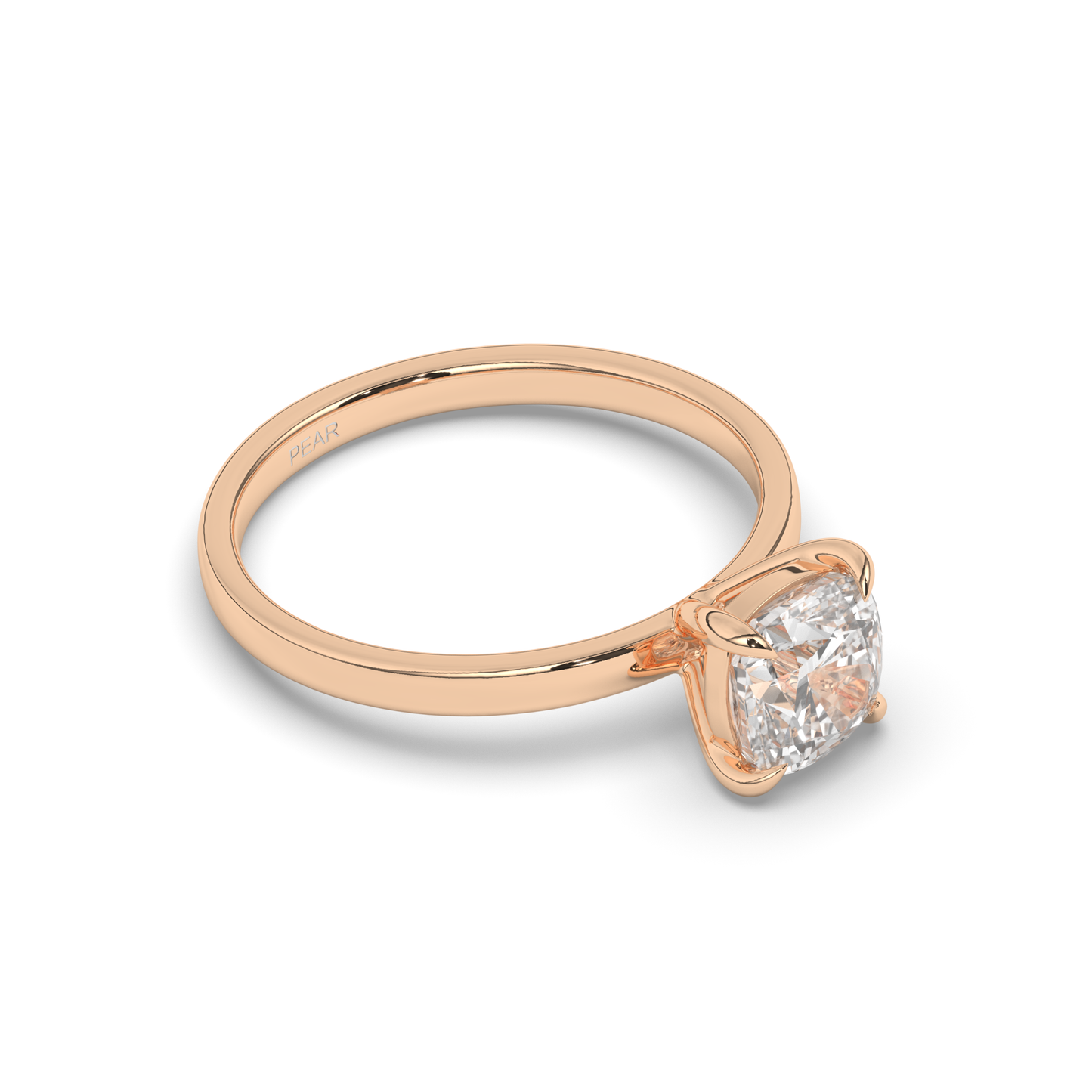 Luxurious Cushion-Cut Lab-grown Diamond Ring