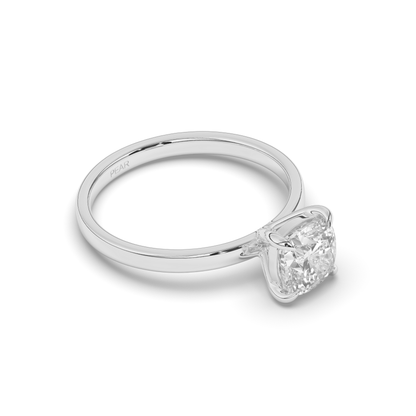 Luxurious Cushion-Cut Lab-grown Diamond Ring