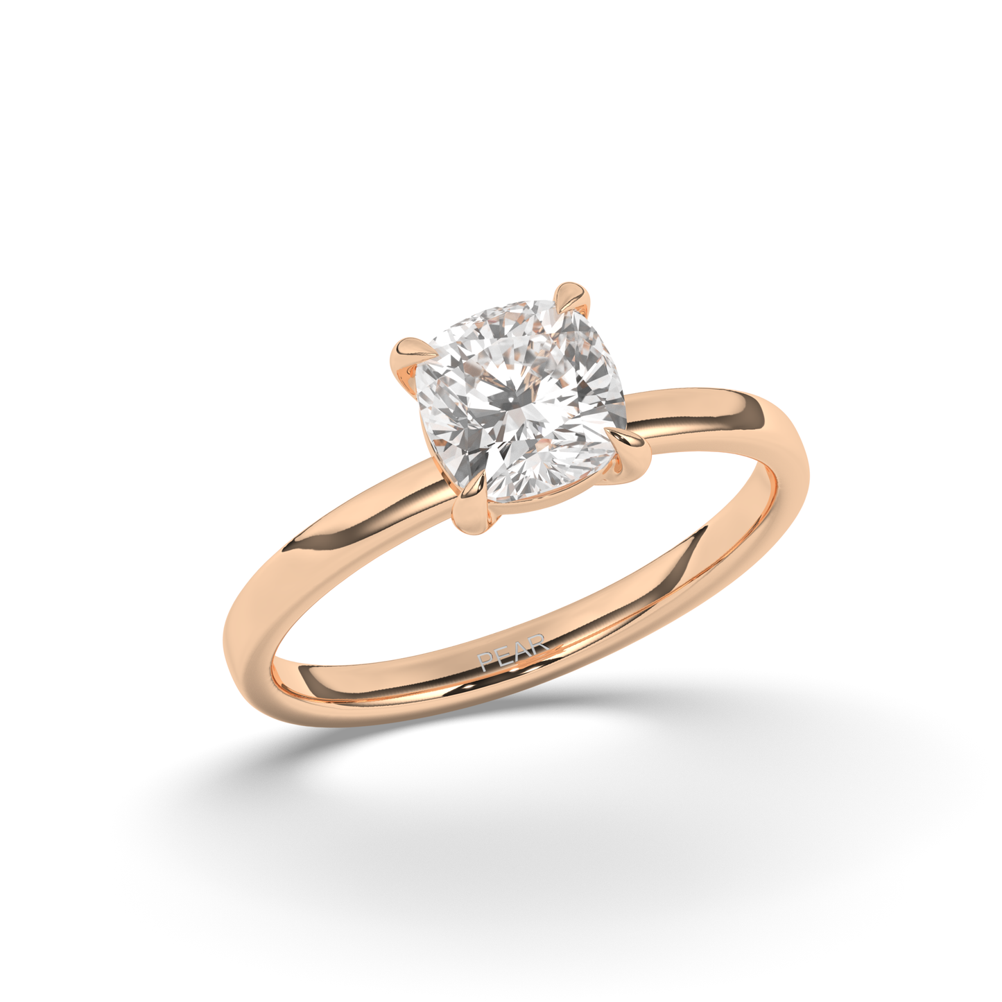 Luxurious Cushion-Cut Lab-grown Diamond Ring