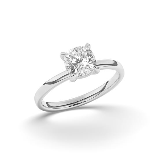 Luxurious Cushion-Cut Lab-grown Diamond Ring