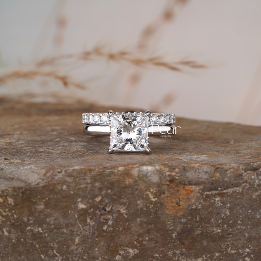 Princess Lab grown Diamond Wedding Band