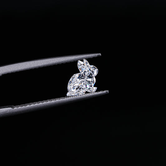 Exquisite Rabbit Shape Lab-grown Diamond