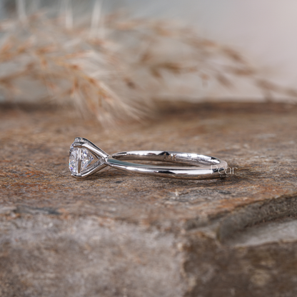 Round Solitaire Lab-Grown Diamond Proposal Ring