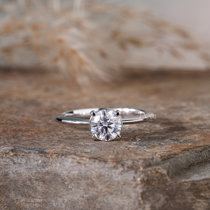 Round Solitaire Lab-Grown Diamond Proposal Ring