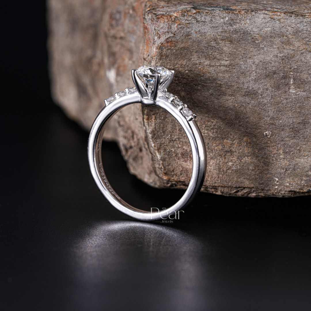 Seven-Stone Round Lab-Grown Diamond Ring