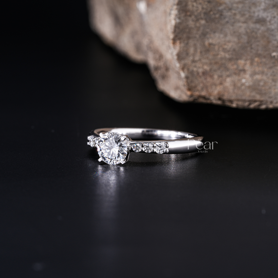 Seven-Stone Round Lab-Grown Diamond Ring