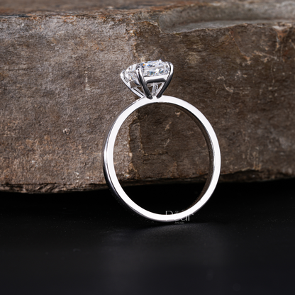 Cushion Solitaire Lab Grown Diamond Ring