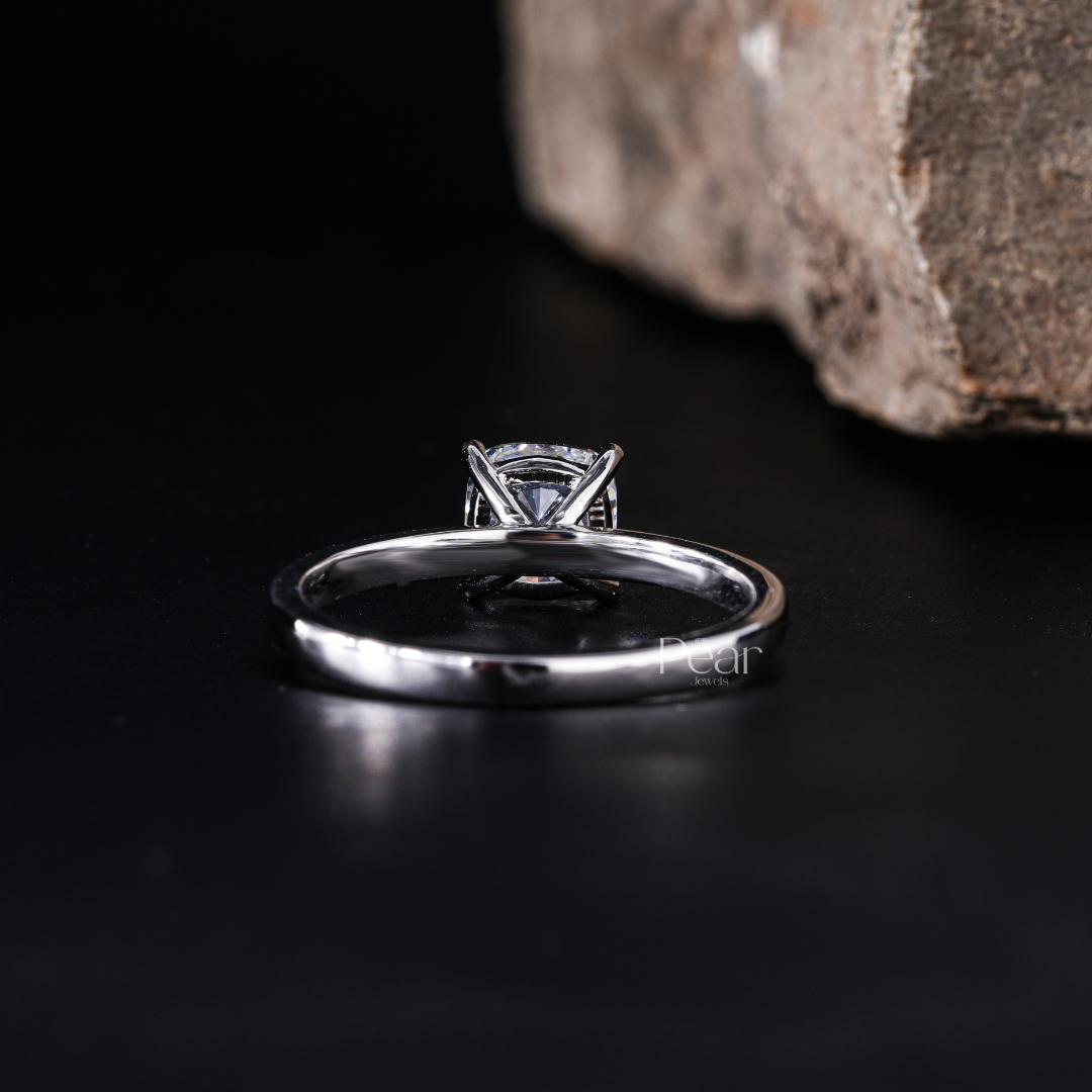 Cushion Solitaire Lab Grown Diamond Ring