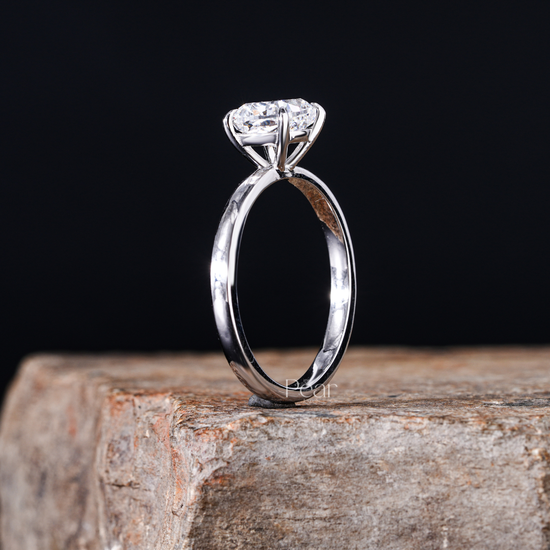 Cushion Solitaire Lab Grown Diamond Ring