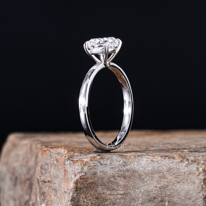 Cushion Solitaire Lab Grown Diamond Ring