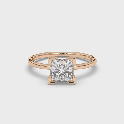 Princess Lab-Grown Diamond Ring in Prong Setting