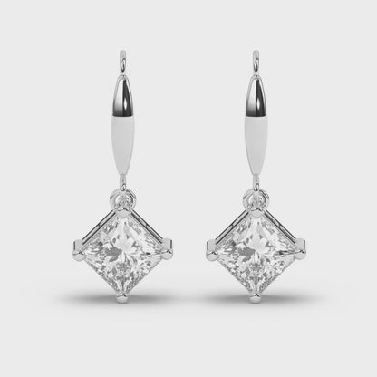 Majestic Princess Lab-Grown Diamond Dangle Earrings