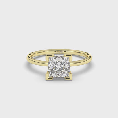 Princess Lab-Grown Diamond Ring in Prong Setting