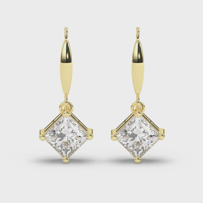 Majestic Princess Lab-Grown Diamond Dangle Earrings