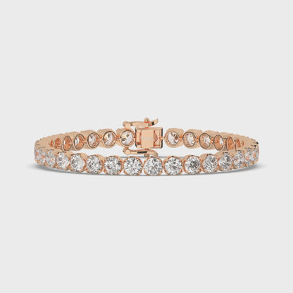 Round Cut Lab-grown Diamonds Tennis Bracelet