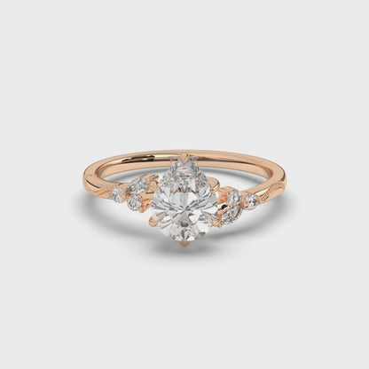 Pear Shape Solitaire Ring