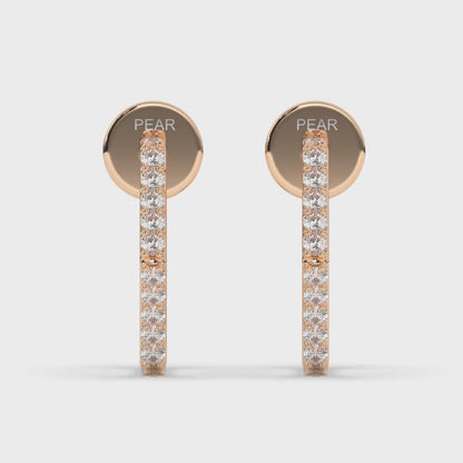 Modern Hexa Lab-Grown Diamond Huggies and Hoops