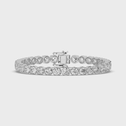 Round Cut Lab-grown Diamonds Tennis Bracelet