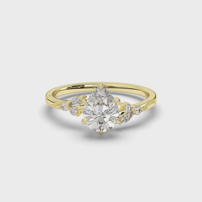 Pear Shape Solitaire Ring