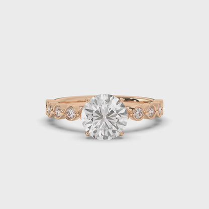 Round Lab-Grown Diamond Solitaire Engagement Ring