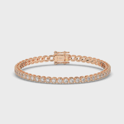 Infinite Ellipses Lab-grown Diamond Tennis Bracelet