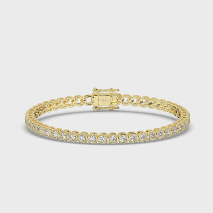 Infinite Ellipses Lab-grown Diamond Tennis Bracelet