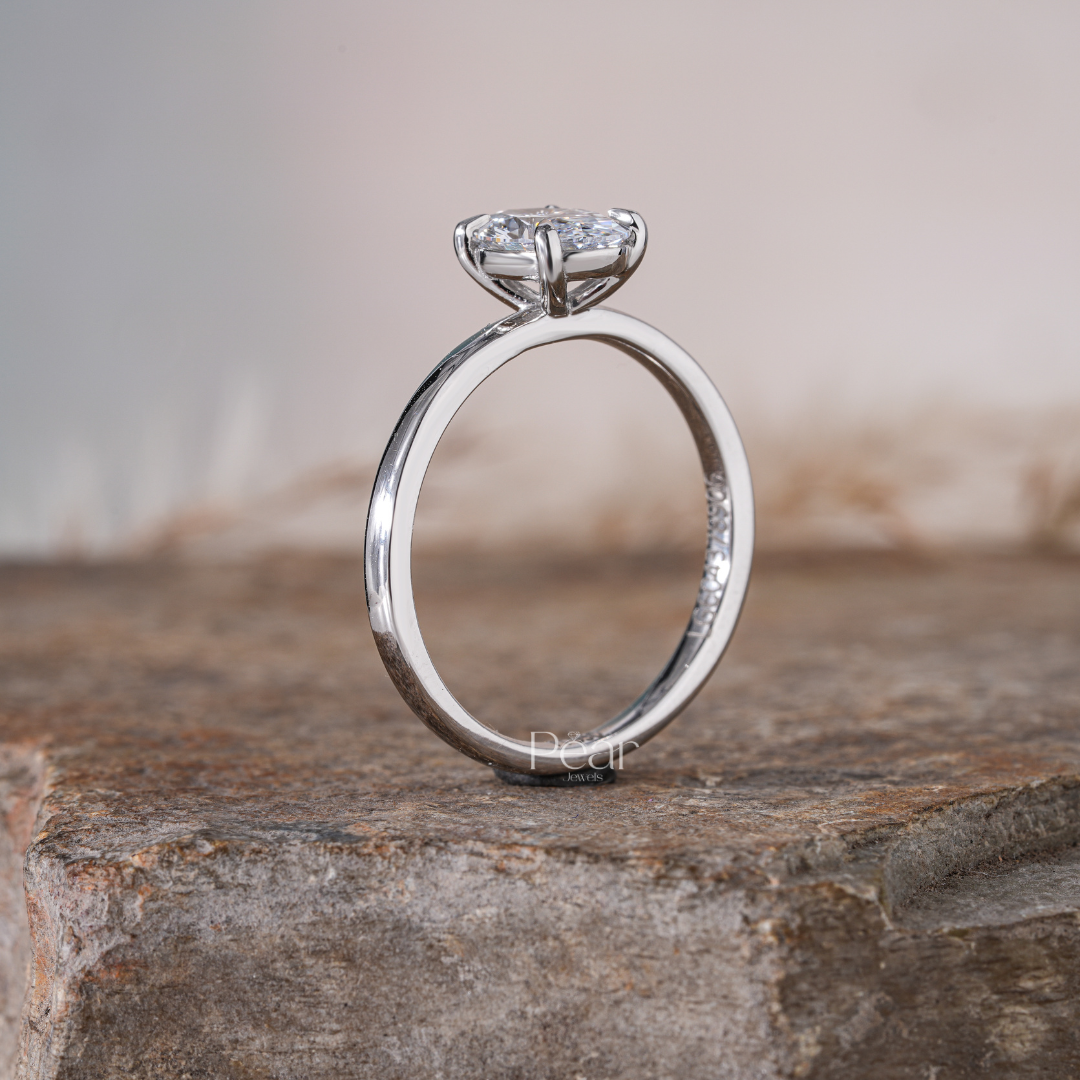 Oval Solitaire Lab Grown Diamond Ring