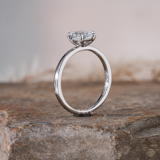 Oval Solitaire Lab Grown Diamond Ring