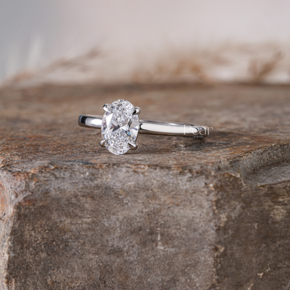 Oval Solitaire Lab Grown Diamond Ring